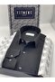 Classic Long Sleeve Dot Pattern Men's Shirt with Gift Box Fs-001259 - Black - 2