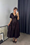 Bitter Brown Belted Shirt Dress - 7