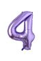 Purple Butterfly 4 Year Old Foil Balloon Set - 3