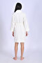 Shawl Collar Chain Pique Bamboo Cotton Dressing Gown - 6
