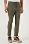 Stretch Regular Fit Normal Waist Straight Leg Jogger Pants Men's Pants Cf25617953 - 2