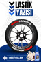 Motorcycle and Automobile Tire Lettering Sticker Arma Speed ​​Hunters 4 Pieces 2.5 cm