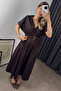 Bitter Brown Belted Shirt Dress - 3