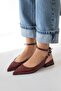 Edel Women's Heeled Patent Leather Shoes Claret Red - 6