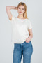 100% Cotton Striped Low Arm Tip Double Women's T-Shirt - with Different Color Options