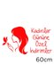 Butterfly And Women's Special Offers on 8 March Women's Day Text Glass Showcase Sticker Red - 3