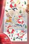 New Year Sticker Cute Santa Claus Christmas Decoration Baby Kids Room Sticker Set New Year - 3