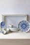 Moderna 14 Piece Breakfast Set for 6 People Blu Loto - 4