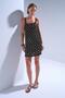 Handcrafted Oyster Knitwear Lined Black Mini Dress