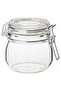 KORKEN Jar with Lid, Clear Glass, 0.5L – Airtight & Durable Storage | IKEA