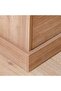 Zirco 2 Drawer Night Stand Multifunctional Bedside Table-Brown Oak L46xW39xH51.4cm - 7