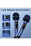 Karaoke Machine – Bluetooth Speaker with 2 Wireless Mics & LED Lights for Parties & Events - 3