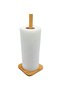 Square Bamboo Countertop Paper Towel Holder Stand, Napkin Holder Stand - 5