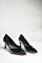 U 676030008   Black Patent Leather Low Heeled Women's Shoes - 6