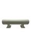 Small Size Suede Fabric Cream Color 30 cm Footed Crown Stand - 3