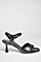 U 569521314   Black Glitter Low Heeled Women's Shoes - 7