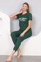 Printed Ribbed Pajama Set