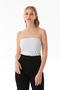 Basic Strapless Bustier with Side Slits - 8