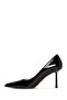 Black Leather Stiletto - Women's Heeled Shoes 24sfd 100816 - 3