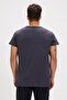 V-neck T-shirt Antrasit Basic Erkek Tişört