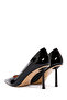 Black Leather Stiletto - Women's Heeled Shoes 24sfd 100816 - 6