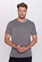 Unisex 5-pack black-white-navy-beige-grey slim fit crew neck t-shirt (100% cotton) - 6