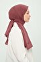 Poly Coton Shawl Dark Rose Dried Cotton Breathable Non-Wrinkle - 2