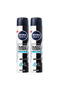 MEN Black & White Invisible Fresh, Antiperspirant for Men, Spray 200ml, Pack of 2
