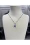 Purple Heart Beaded Ball Chain Steel Necklace Valentines Day Gift Birthday Gift Daily - 2