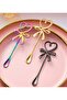 2 Pieces Heart-Shaped Mini Coffee, Tea Presentation Spoons, Mini Heart Love Spoons - 4