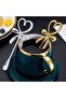 2 Pieces Heart-Shaped Mini Coffee, Tea Presentation Spoons, Mini Heart Love Spoons