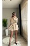Waist Fitted Blazer Jacket Skirt Suit - 4