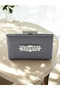 Anthracite Gray Platinum Color Non-Marking Glitter Satin Crystal Stone Women's Evening Dress Bag - 2