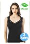 Women's 3-Piece Lace Strap Detailed Modal Undershirt