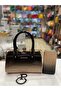 Cream Color Patent Leather Scholarship Bag and Wallet Set - 4
