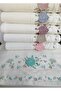 Velvet Dual Border 3D Embroidered 100% Cotton 50X90 cm Hand Face Towel (6 Pieces) - 4