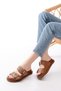 Dm-6010 Daily Women's Slippers with Tan Buckle Accessories - 2
