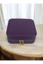 Medium Size (15×15) Organizer Jewelry Storage Box Travel Jewelry Bag Leather Wooden Case - 3