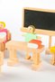 Wooden Toy School Set - Montessori Compatible Educational Natural Wooden Toy (1 Year Old) - 4