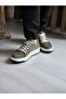 Melinta Khaki Green Genuine Leather Casual Men's Shoes - 5