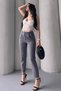Women's Elise High-Waist Tapered-Leg Shaping Stretch Fabric Trousers with Elastic Back - 7