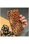 Apple iPhone Se 2022 Compatible Case Zebana Luxe Leopard Silicone Case Desert Titanium