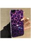 Apple iPhone 6 Plus Compatible Case Zebana Luxe Leopard Silicone Case Purple - 3