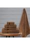 550 GSM Set of 6 100% Cotton Towel Set - Brown - 2