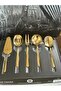 Gold 5 Piece Gravy Ladle Set Serving Set 18/10 Steel in Its Own Box New Home Gift - 4