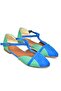 Cobalt Blue/Water Green Women's Ballerinas B726881802 - 5