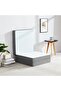 Portable White Knitted 180x90x10cm Medicated Folding Mattress with Black Border - 4