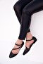 Black Women's Ballerina Flats D726016909