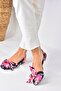 Navy Blue/Fuchsia Fabric Women's Ballerinas H726809004
