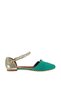 Water Green/Gold Women's Ballerinas B726024402 - 3